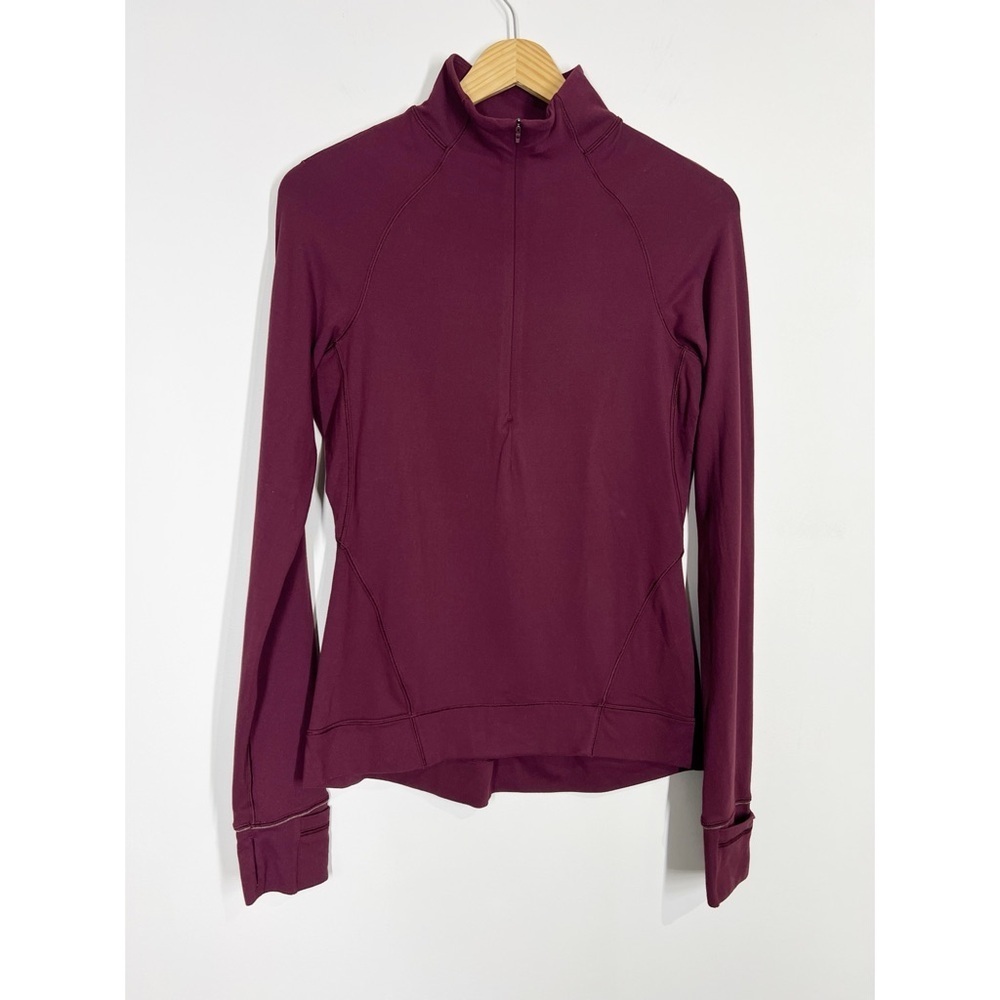 Lululemon Outrun the Elements 1/2 Zip Garnet - Picture 6 of 11